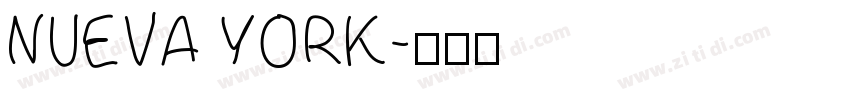 NUEVA YORK字体转换